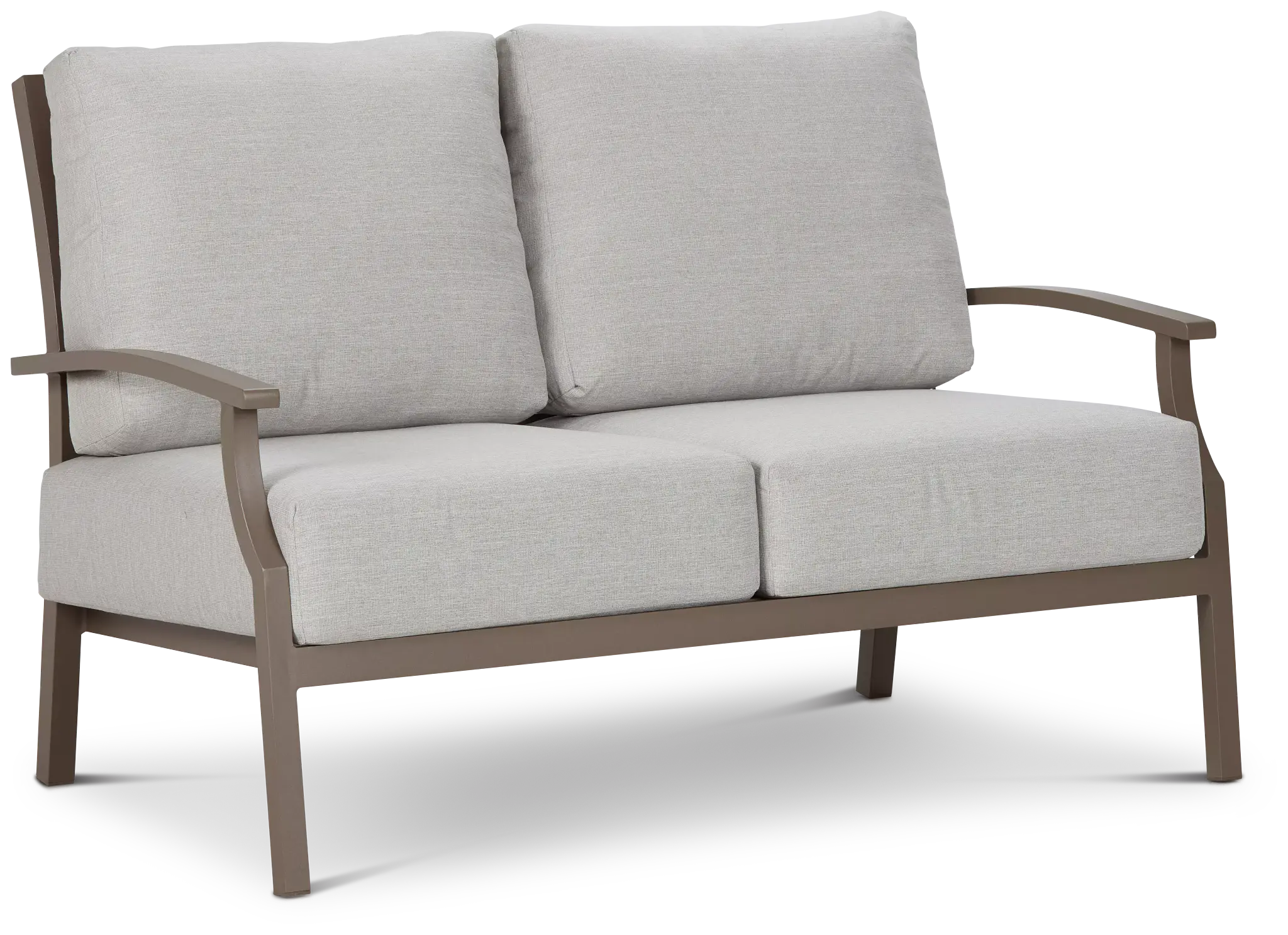Raleigh Gray Aluminum Loveseat Raleigh Gray Aluminum Loveseat