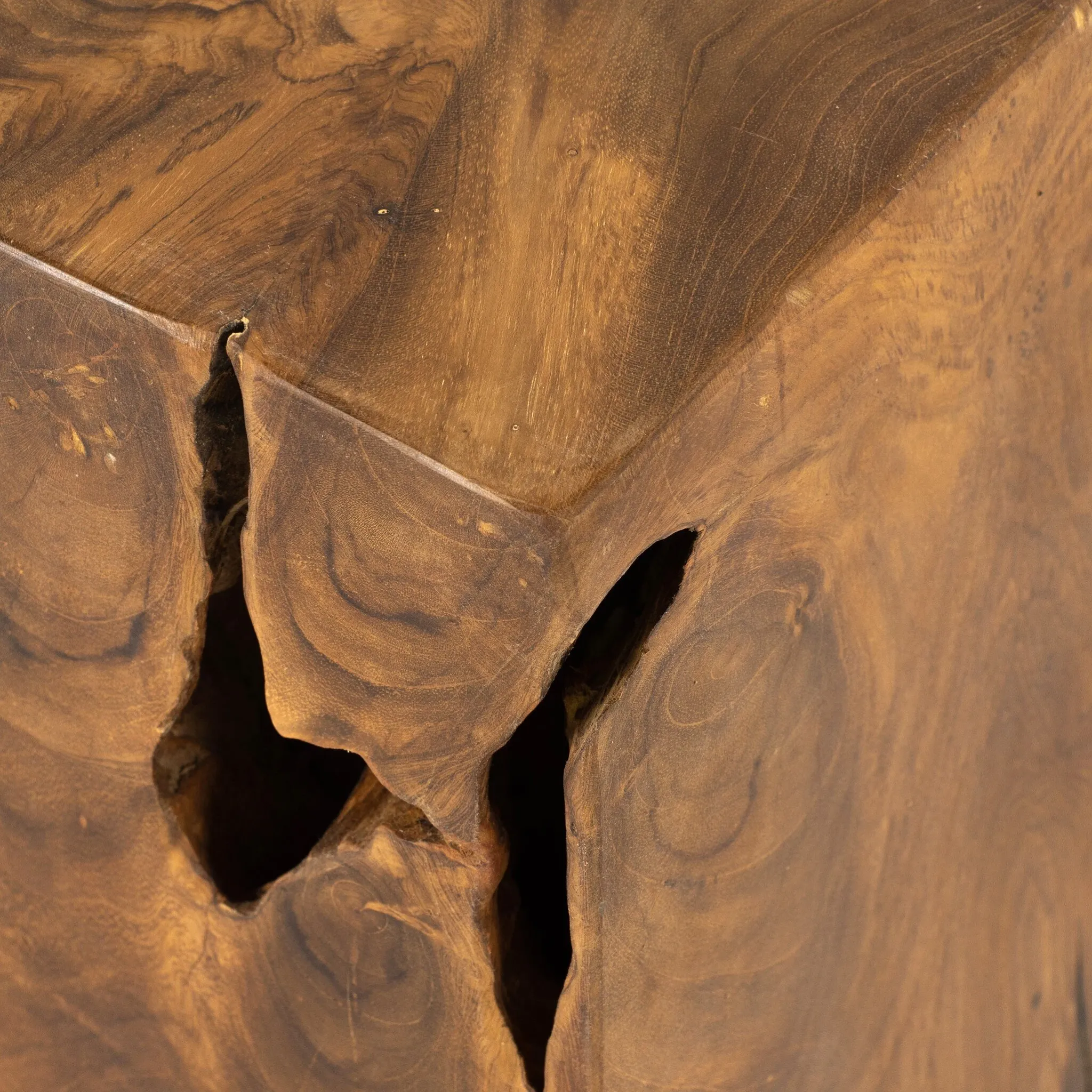 Byron Mid Tone Teak Accent Stool
