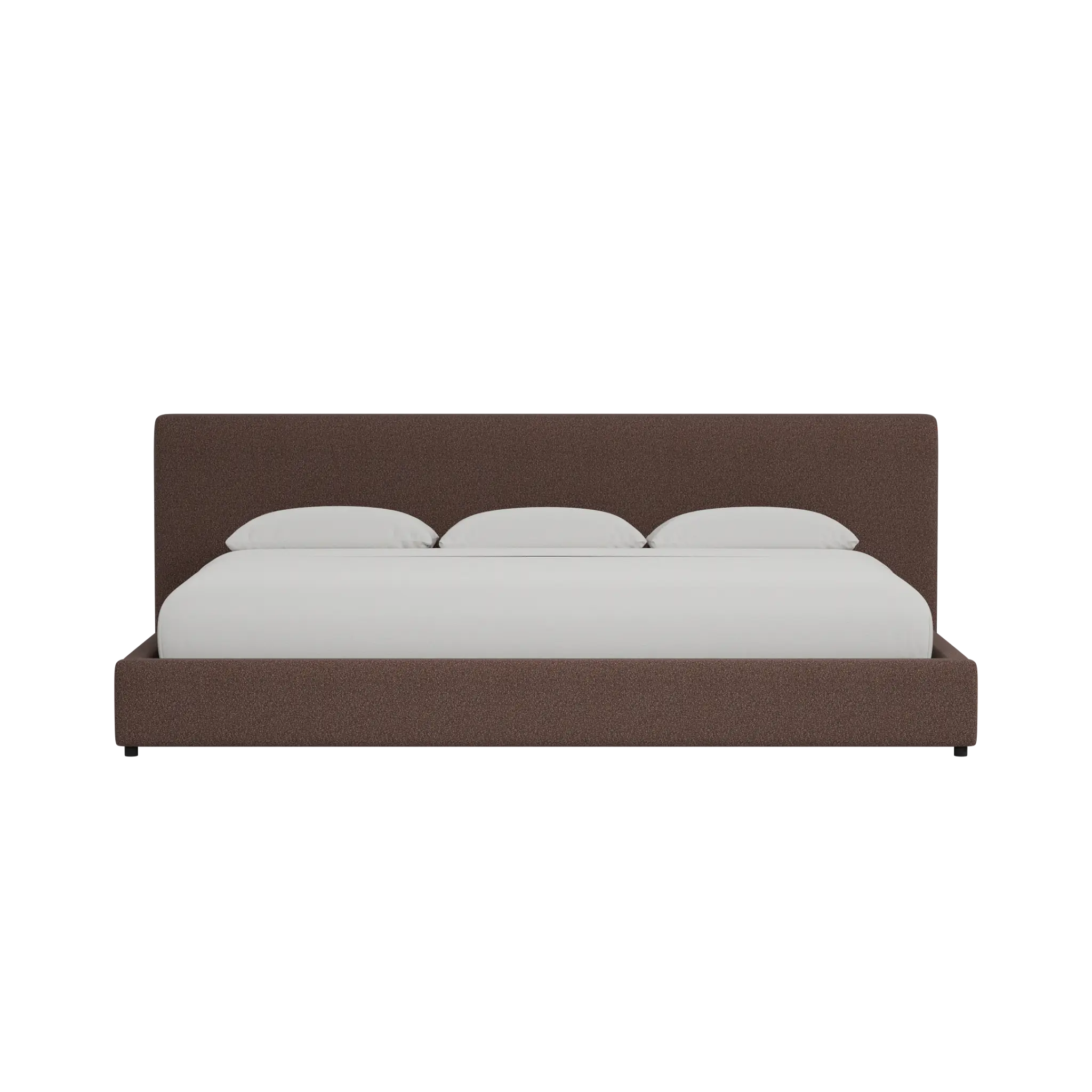 Grayton Elite Dark Brown 44" Upholstered Platform Bed Grayton Elite Dark Brown 44" Upholstered Platform Bed