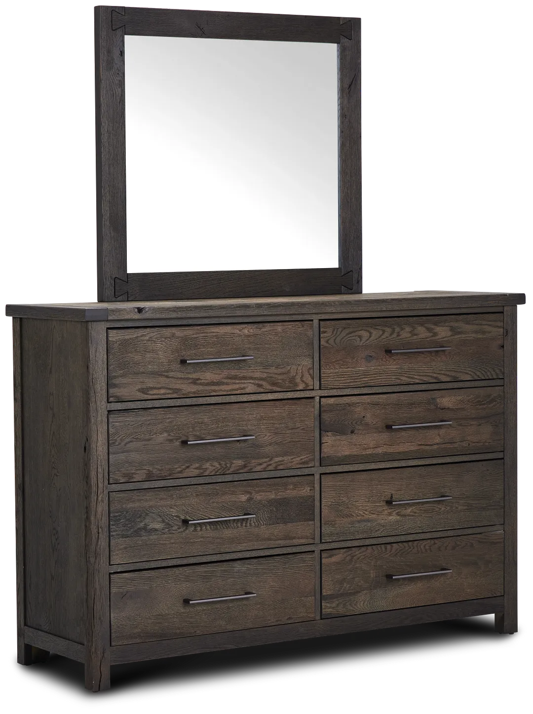 Salt Lake Dark Tone Dresser & Mirror