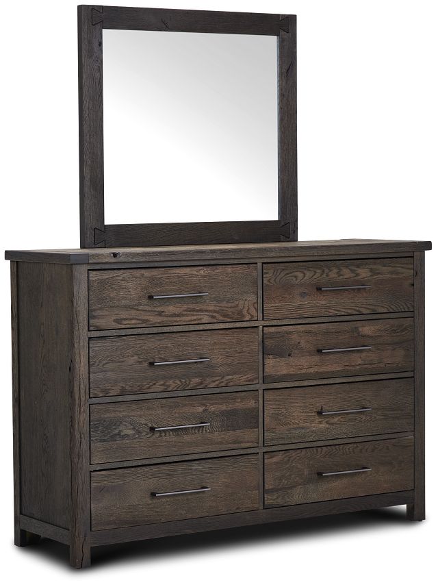 Salt Lake Dark Tone Dresser & Mirror