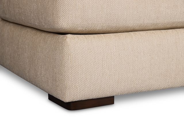 Alpha Beige Fabric Small Left Chaise Sectional