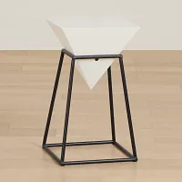 Roxy White Accent Table
