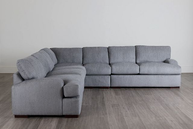 Alpha Light Gray Fabric Large Two-arm Sectional (0)
