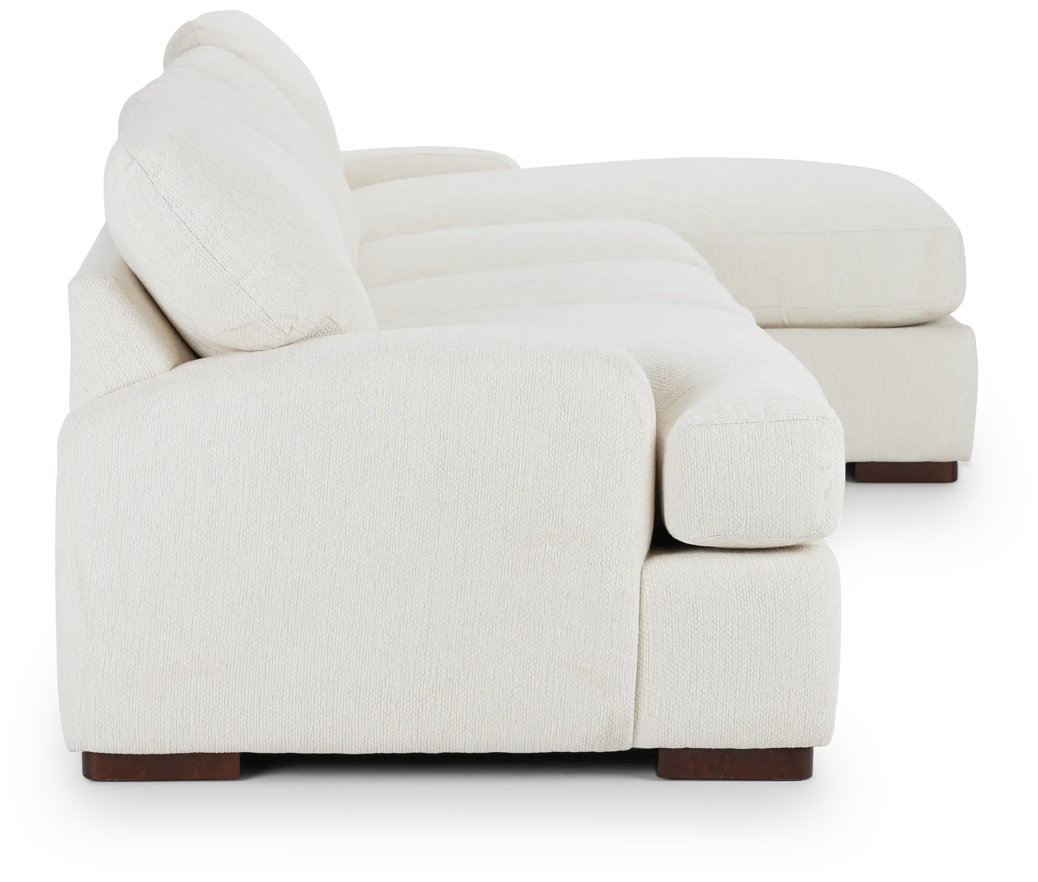 Alpha White Fabric Small Right Chaise Sectional Alpha White Fabric Small Right Chaise Sectional