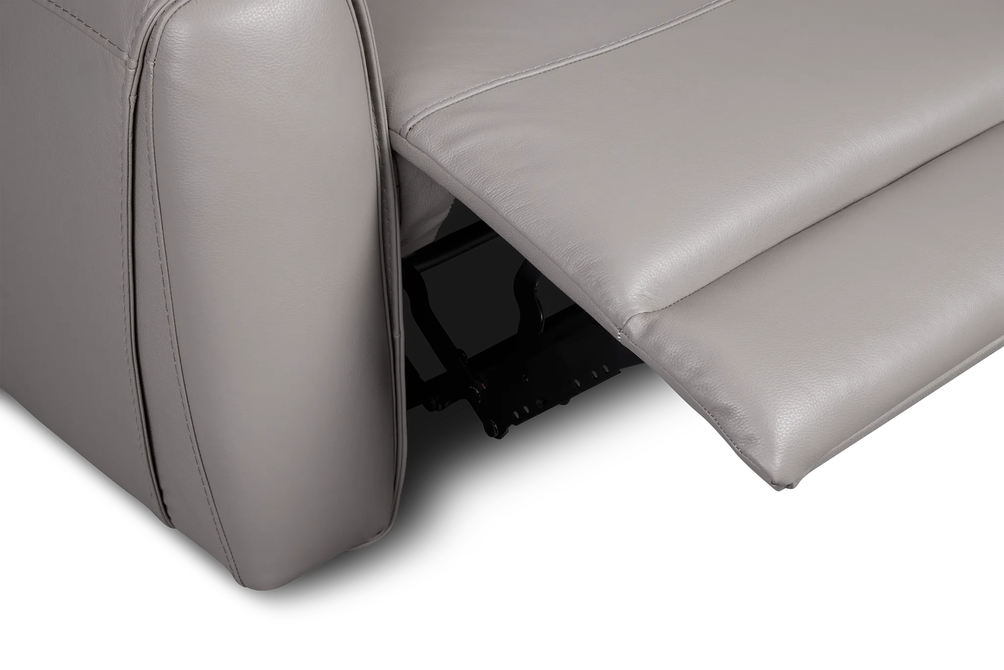 Walker Light Gray Lthr/vinyl Recliner