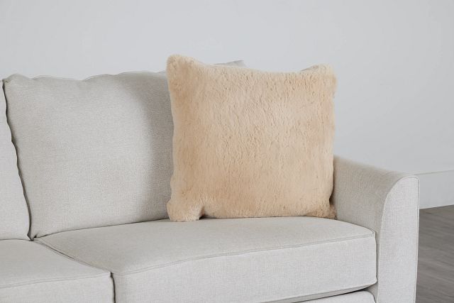 Kaycee Champagne 22" Accent Pillow