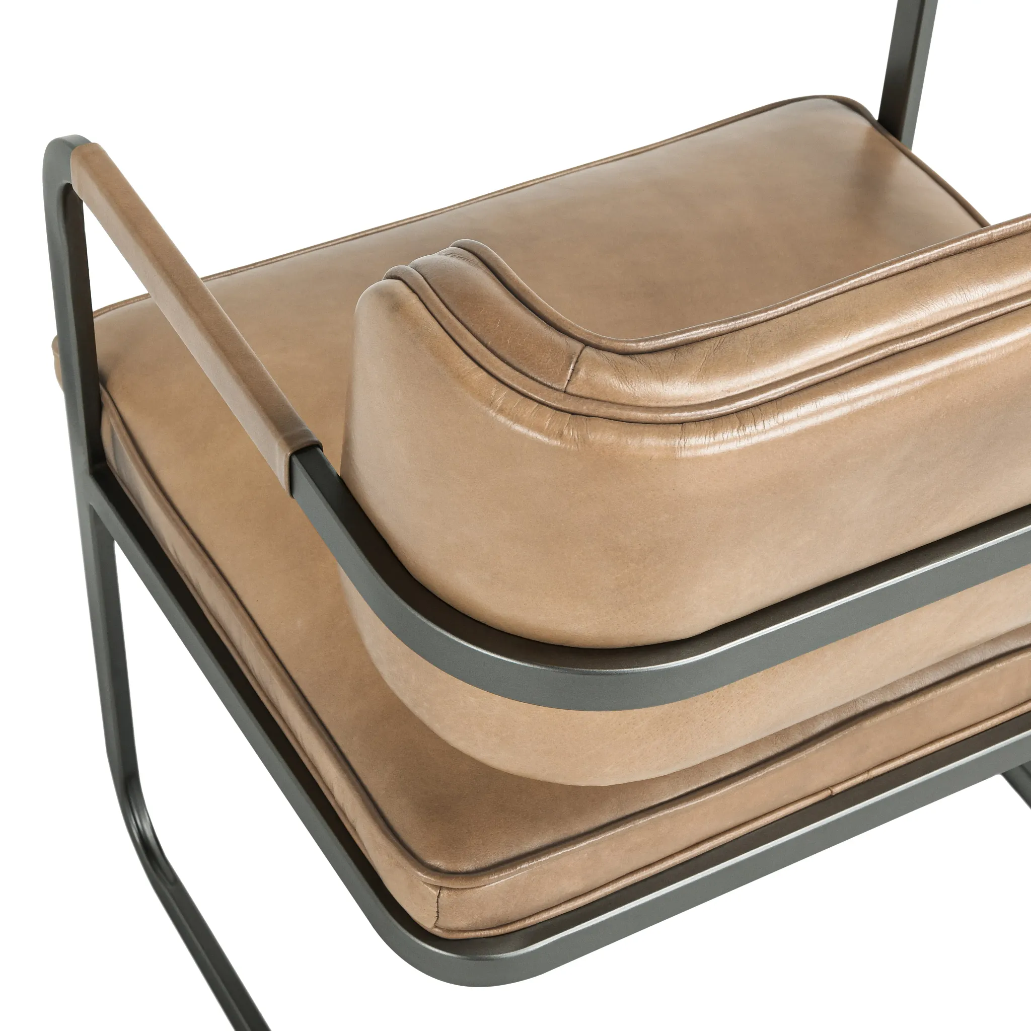 Mando Beige Upholstered Arm Chair