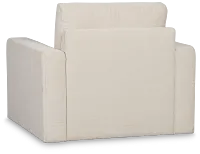 Addie Beige Fabric Swivel Chair