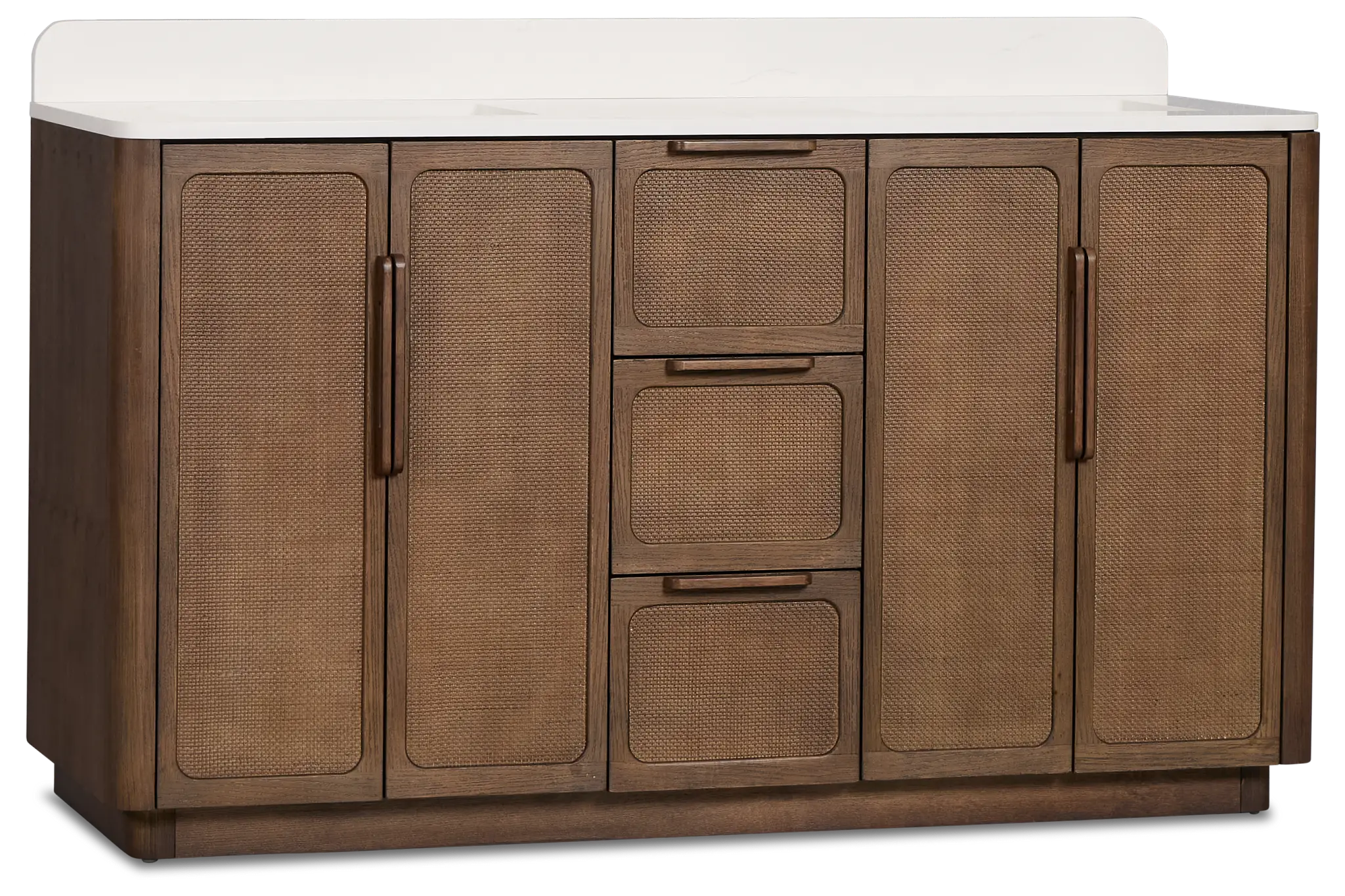 Pacific Mid Tone 60" Double Bathroom Vanity Pacific Mid Tone 60" Double Bathroom Vanity