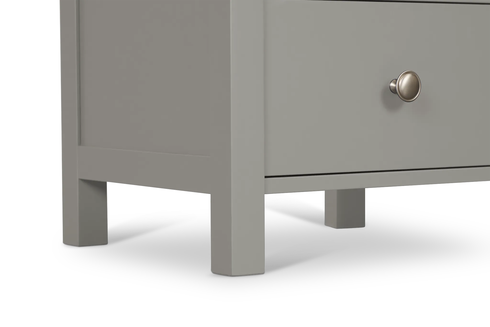 Charleston Gray 2-drawer Nightstand