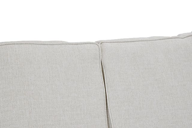 Austin White Fabric Small Right Chaise Sectional