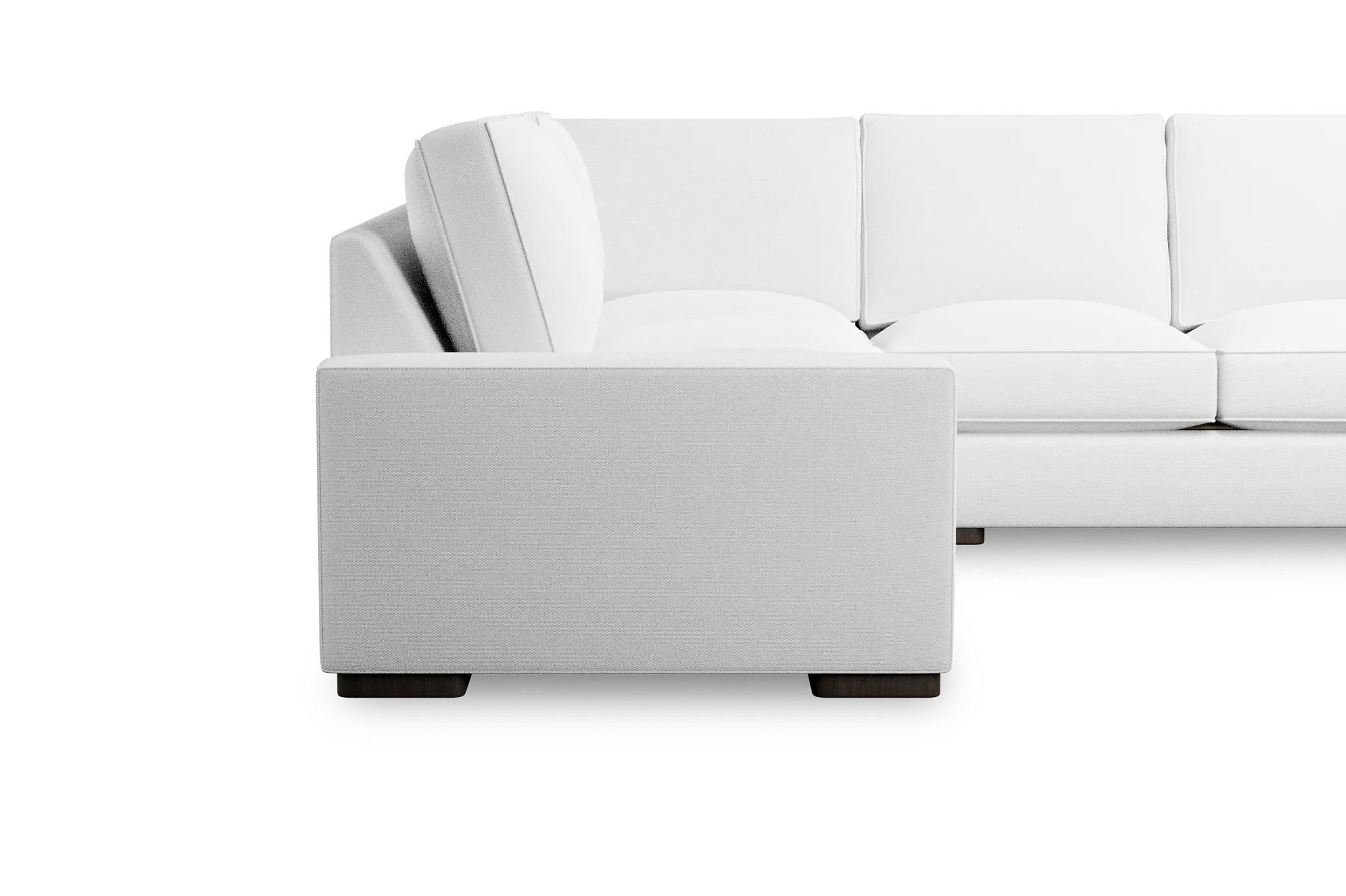 Edgewater Peyton White Small Two-arm Sectional