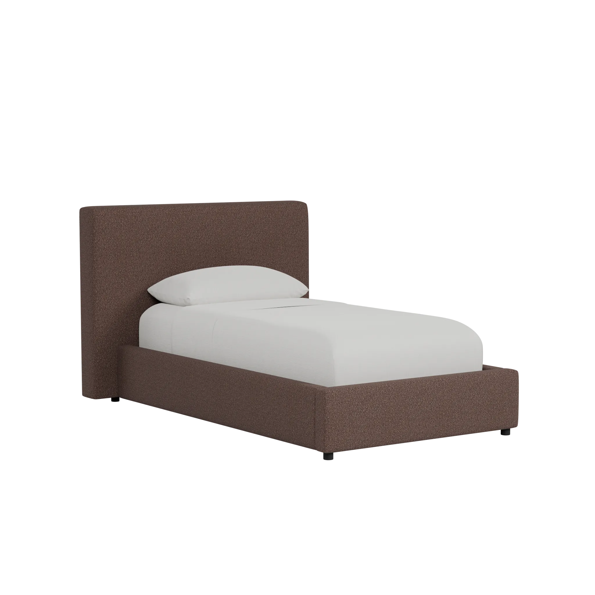 Grayton Elite Dark Brown 44" Upholstered Platform Bed