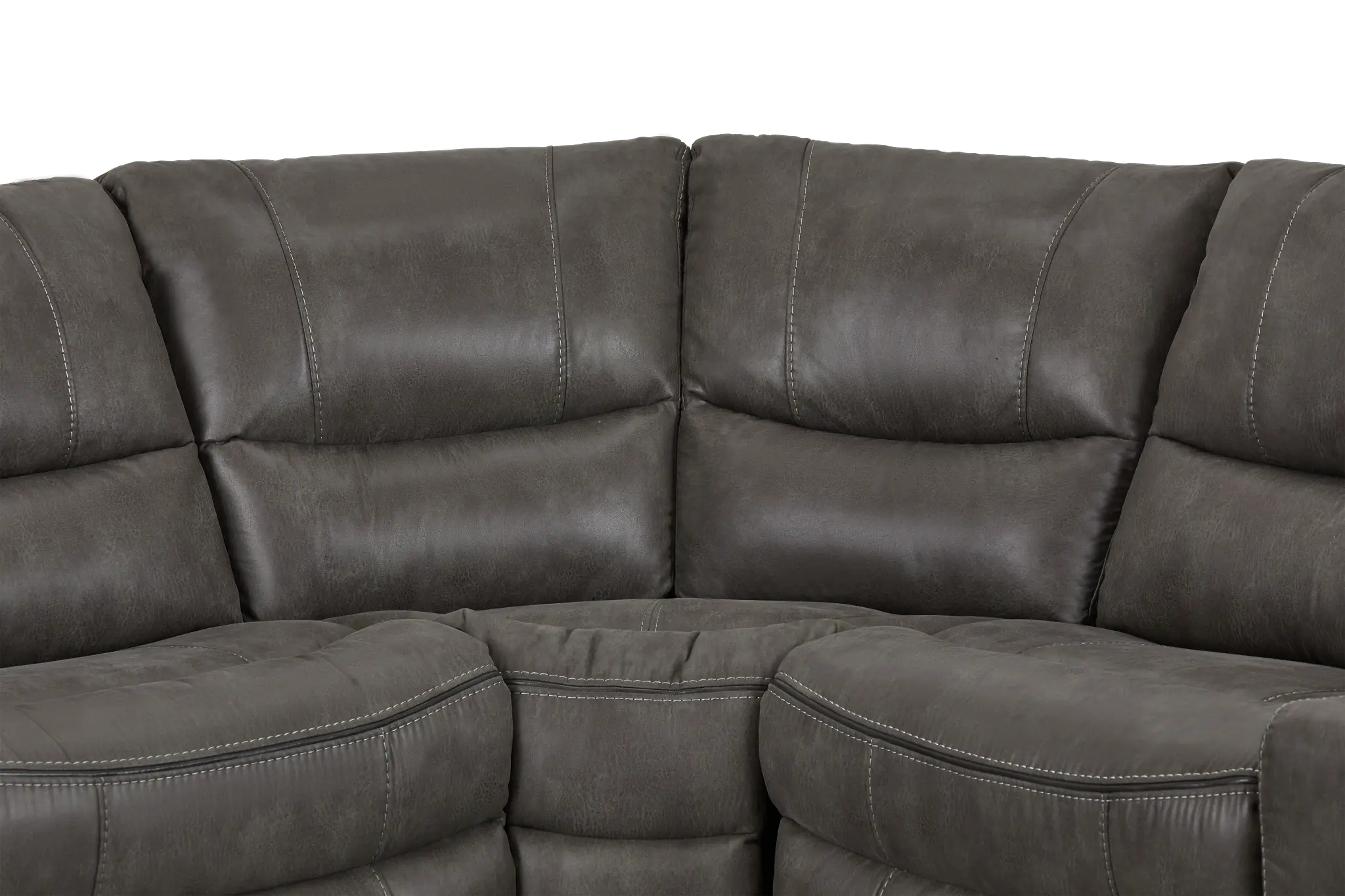 Dober Dark Gray Micro Medium Dual Manual 2-arm Sectional Dober Dark Gray Micro Medium Dual Manual 2-arm Sectional