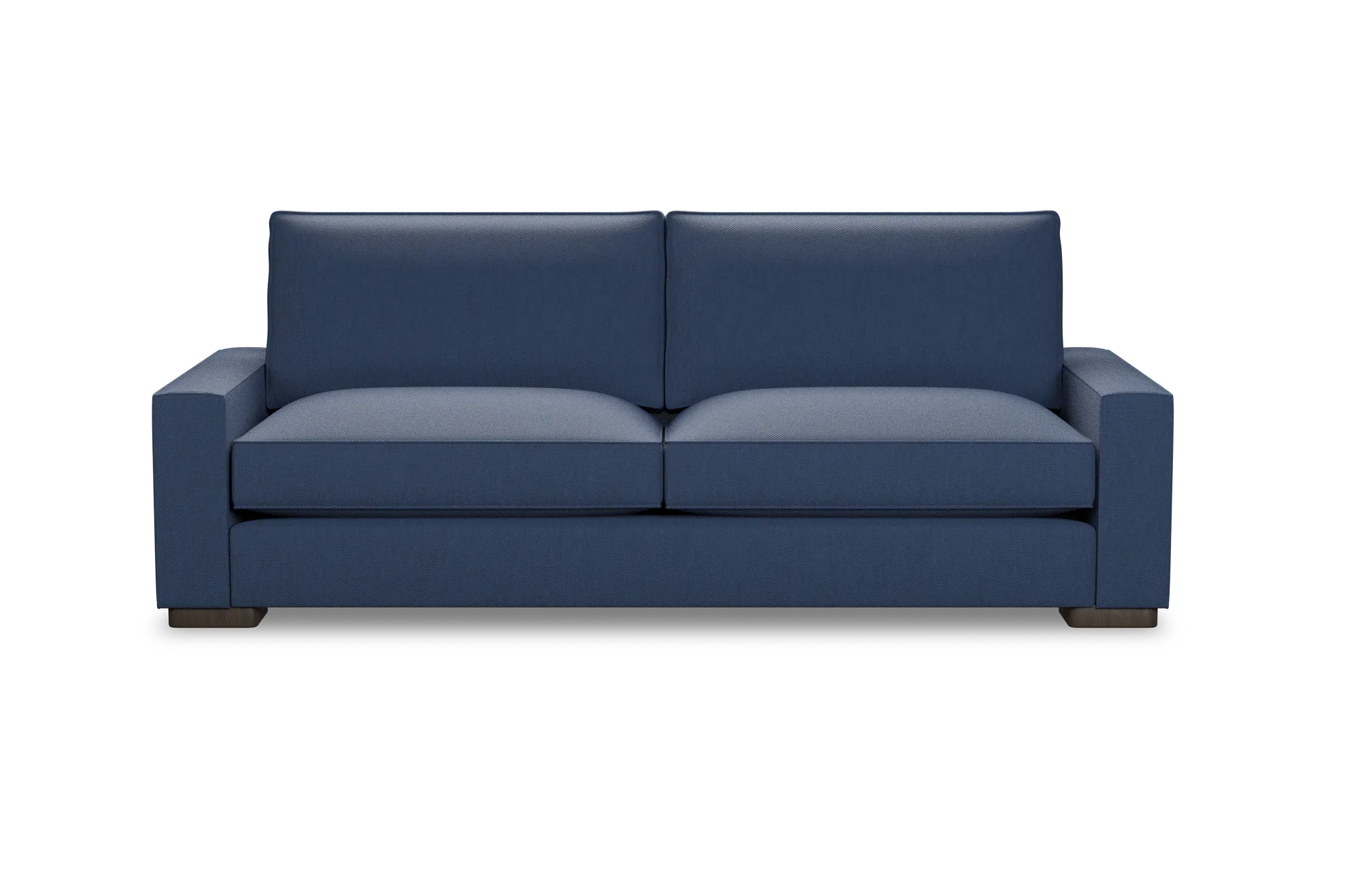 Edgewater Revenue Dark Blue 96" Sofa W/ 2 Cushions