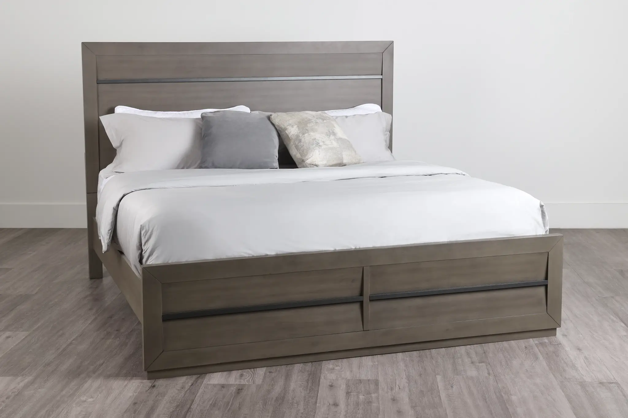 Zurich Gray Panel Bed Zurich Gray Panel Bed
