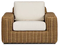 Mallorca Brown Chair With Light Beige Cushions
