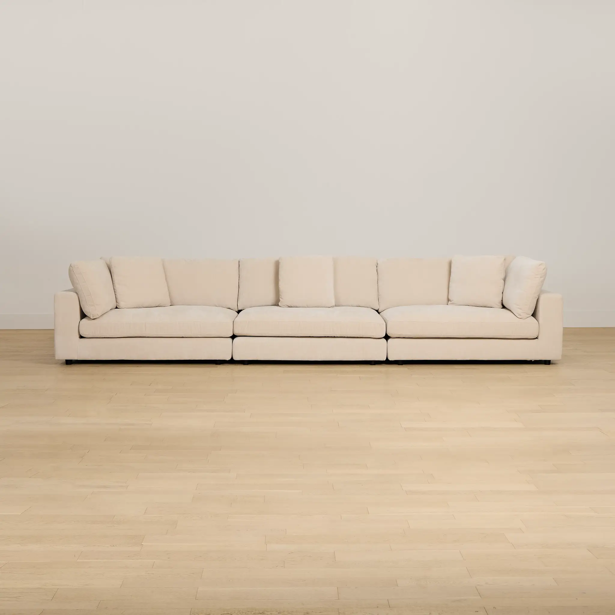 Lounge Light Beige Fabric 3 Piece Modular Sofa Lounge Light Beige Fabric 3 Piece Modular Sofa