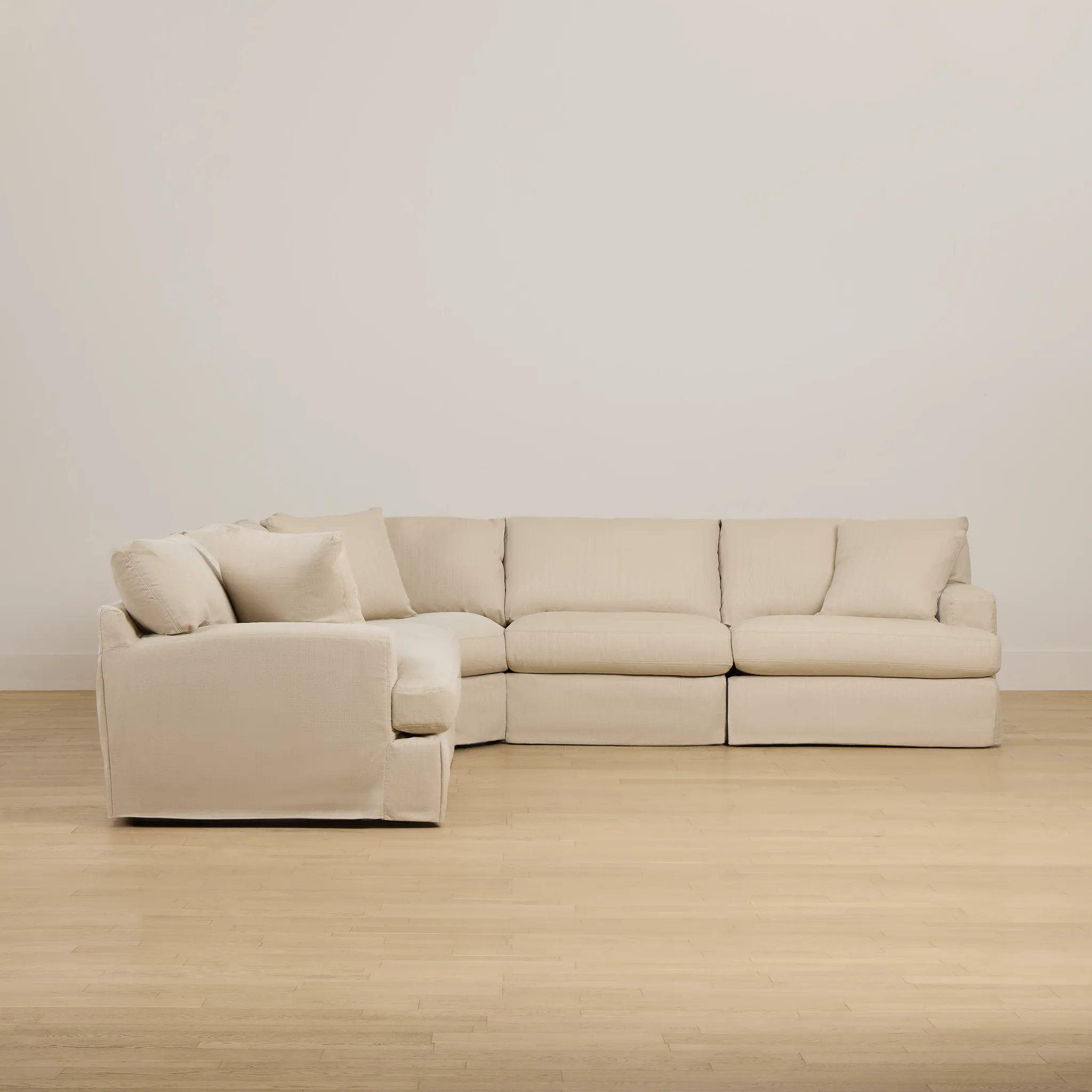 Marren Beige Fabric Large Two-arm Sectional