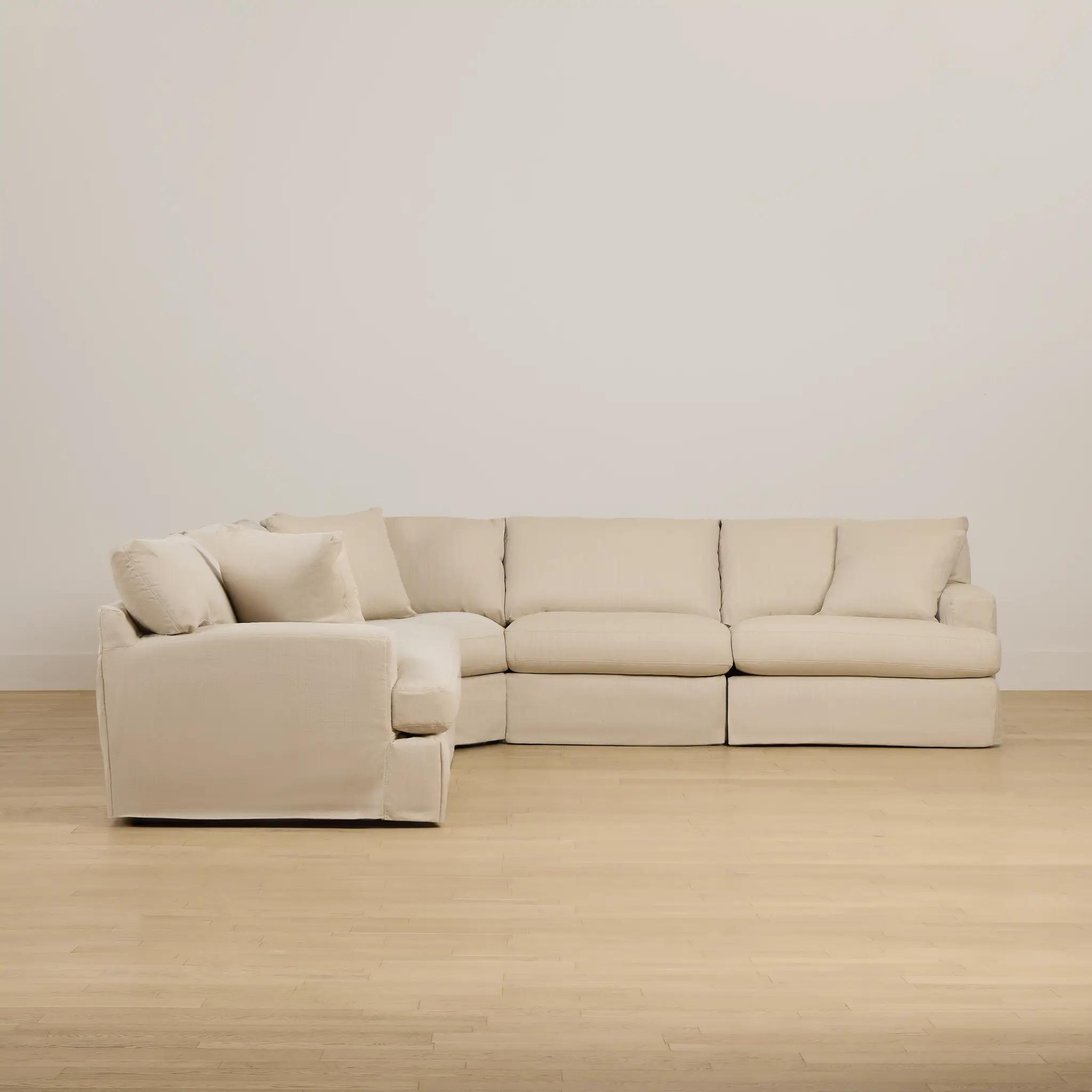 Marren Beige Fabric Large Two-arm Sectional Marren Beige Fabric Large Two-arm Sectional