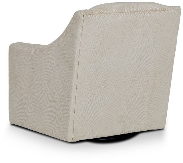 Novelia Beige Polyester Fabric Swivel Chair - Rooms To Go