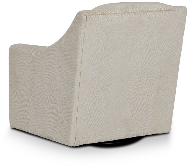 Aria Light Beige Fabric Swivel Chair