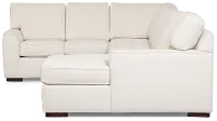 Sinclair Light Beige Fabric Righ Chaise Cooling Memory Foam Sleeper Sectional