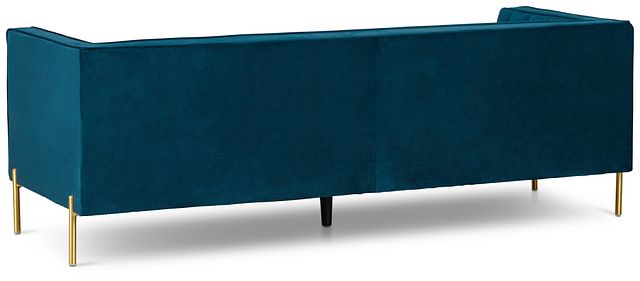 Bella Dark Blue Velvet Sofa