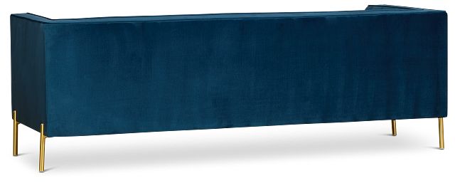 Bella Dark Blue Velvet Sofa