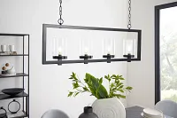 Perrin Black Metal Chandelier