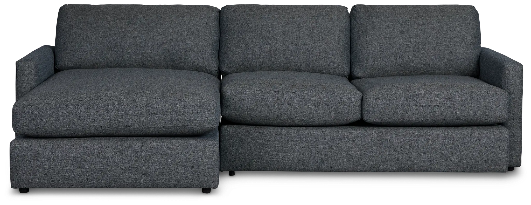 Noah Dark Gray Fabric Small Left Chaise Sectional Noah Dark Gray Fabric Small Left Chaise Sectional