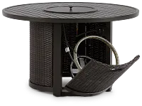 Fina Dark Tone Round Fire Pit