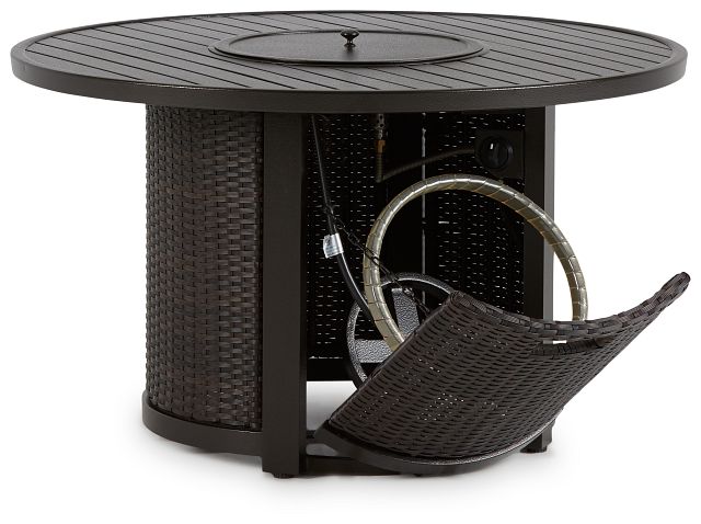 Fina Dark Tone Round Fire Pit