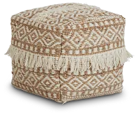 Lucaya Jute Accent Pouf