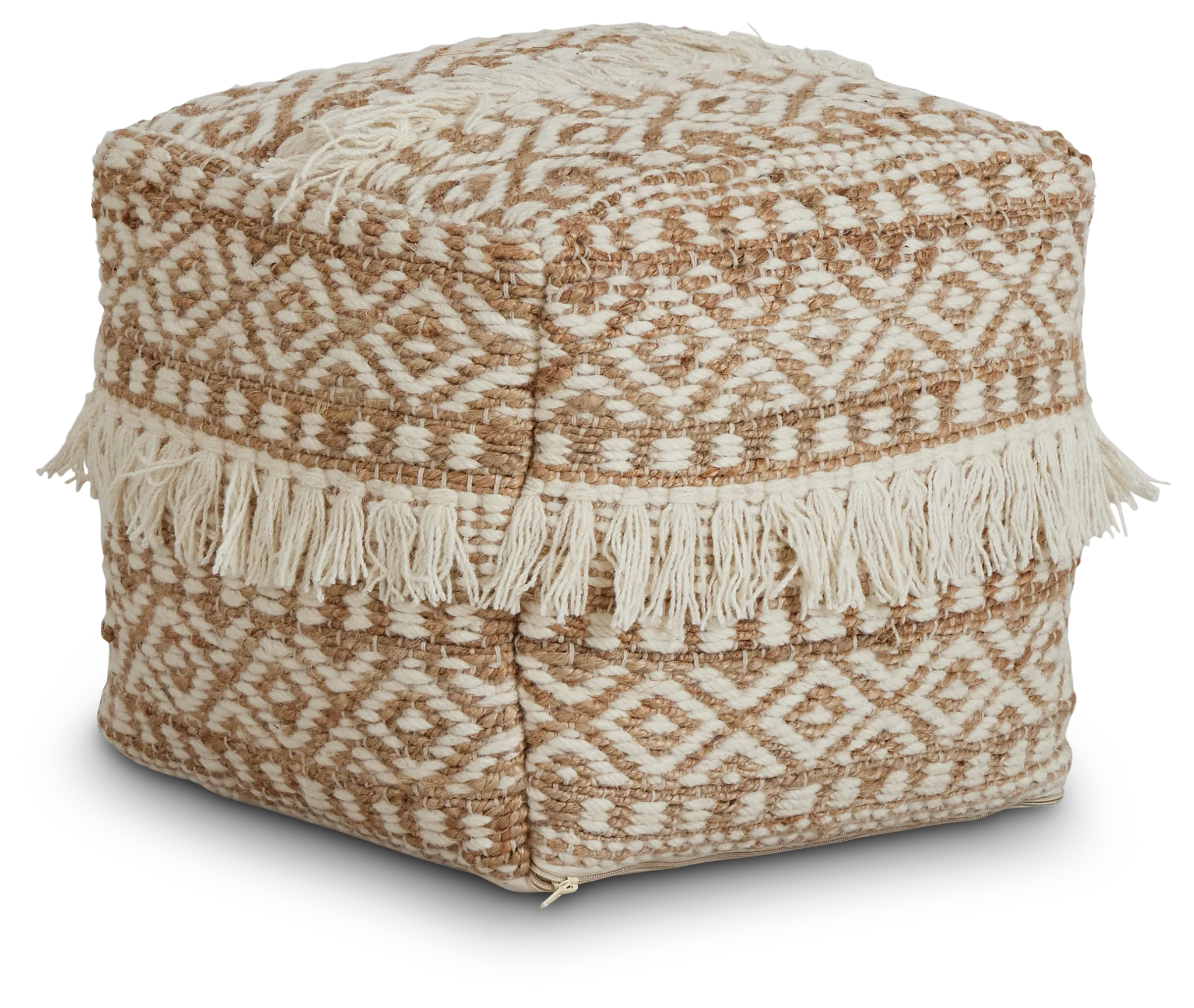 Lucaya Jute Accent Pouf