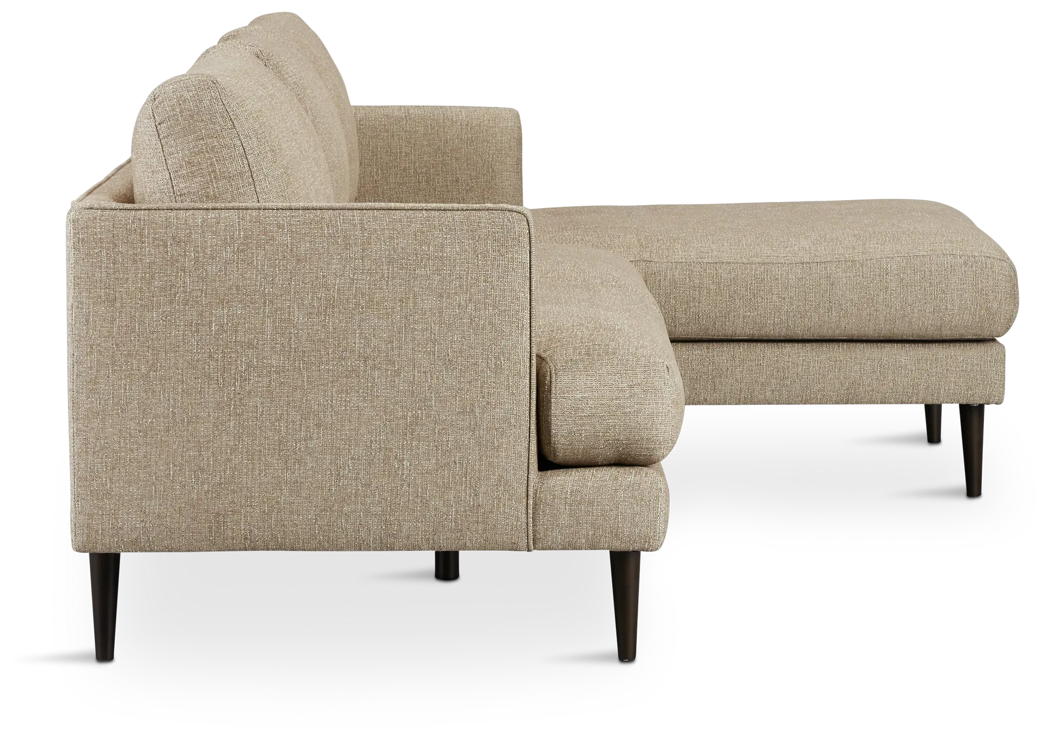 Easton Brown Fabric Right Chaise Sectional Easton Brown Fabric Right Chaise Sectional