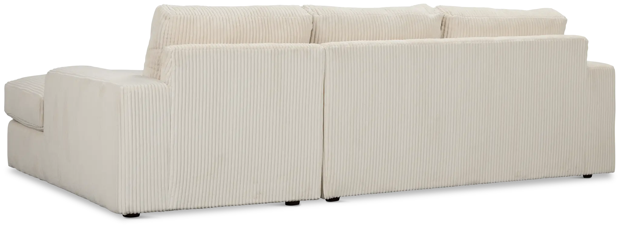 Charlie Ivory Fabric Right Chaise Sectional Charlie Ivory Fabric Right Chaise Sectional