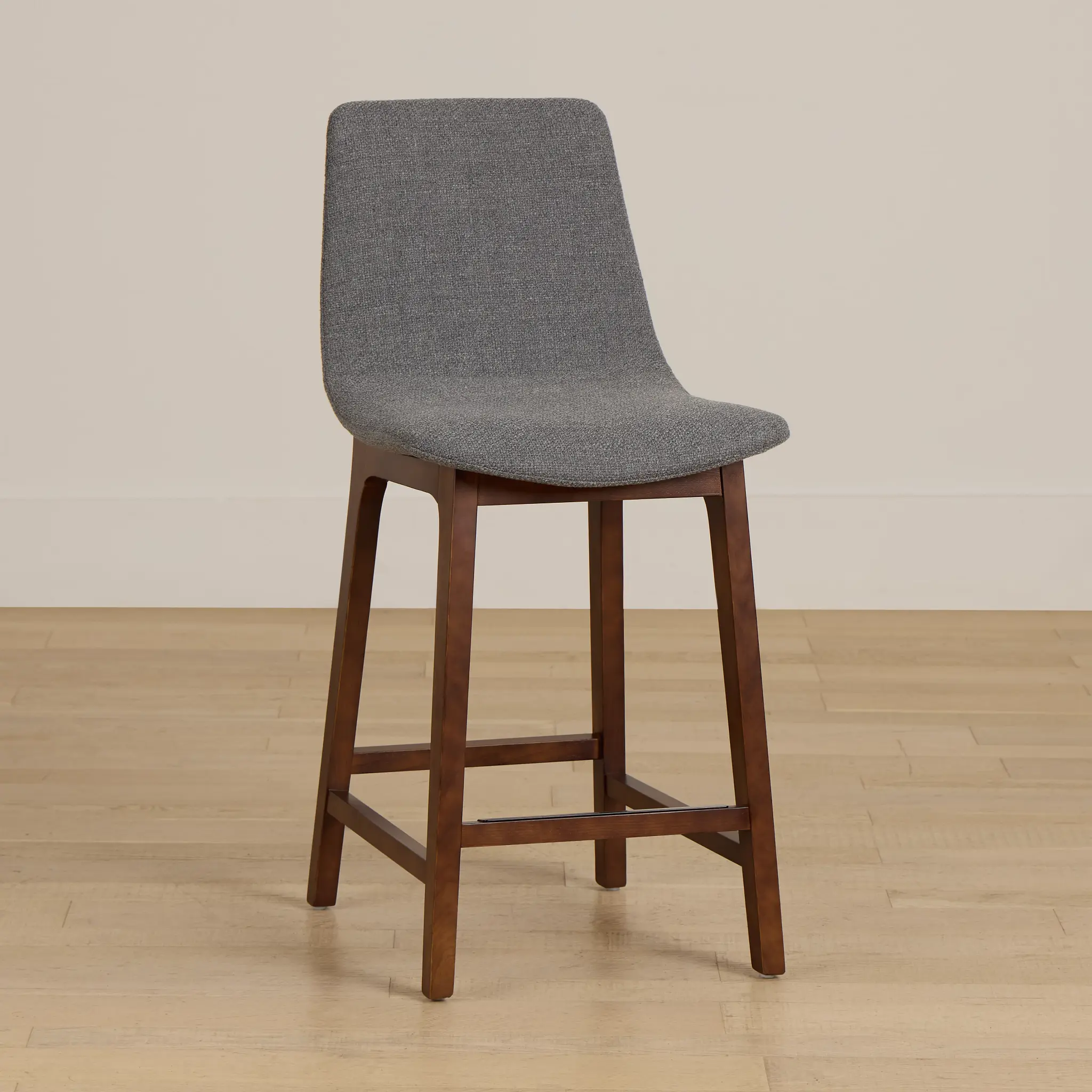 Hamilton Dark Gray Fabric 24" Upholstered Barstool Hamilton Dark Gray Fabric 24" Upholstered Barstool