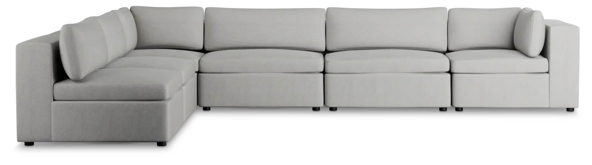 Destin Sutton Gray Fabric 6-piece Modular Sectional Destin Sutton Gray Fabric 6-piece Modular Sectional