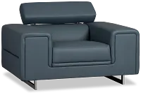 Drew Dark Blue Micro Chair