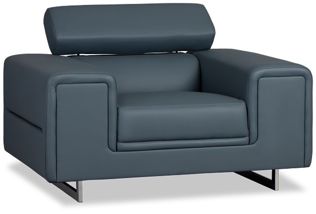 Drew Dark Blue Micro Chair