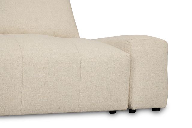 Remi Light Beige Fabric 5pc Bumper Sectional