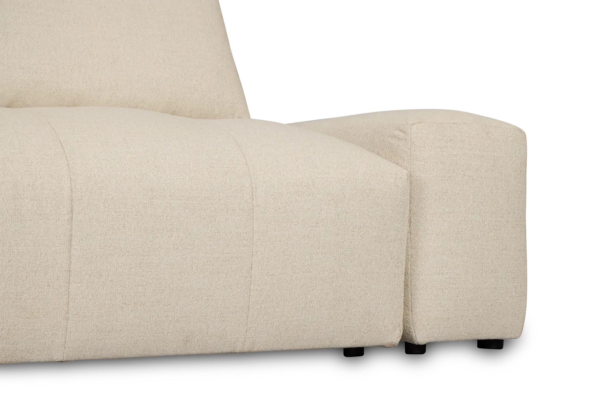 Remi Light Beige Fabric 5pc Bumper Sectional Remi Light Beige Fabric 5pc Bumper Sectional