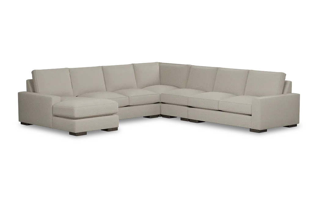 Edgewater Peyton Beige Large Left Chaise Sectional