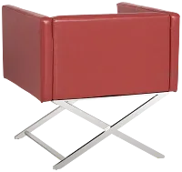 Leone Red Accent Chair