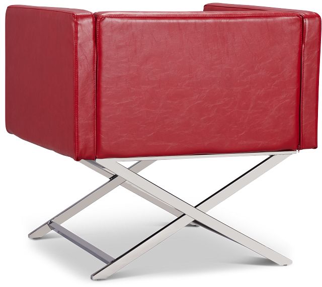 Leone Red Accent Chair