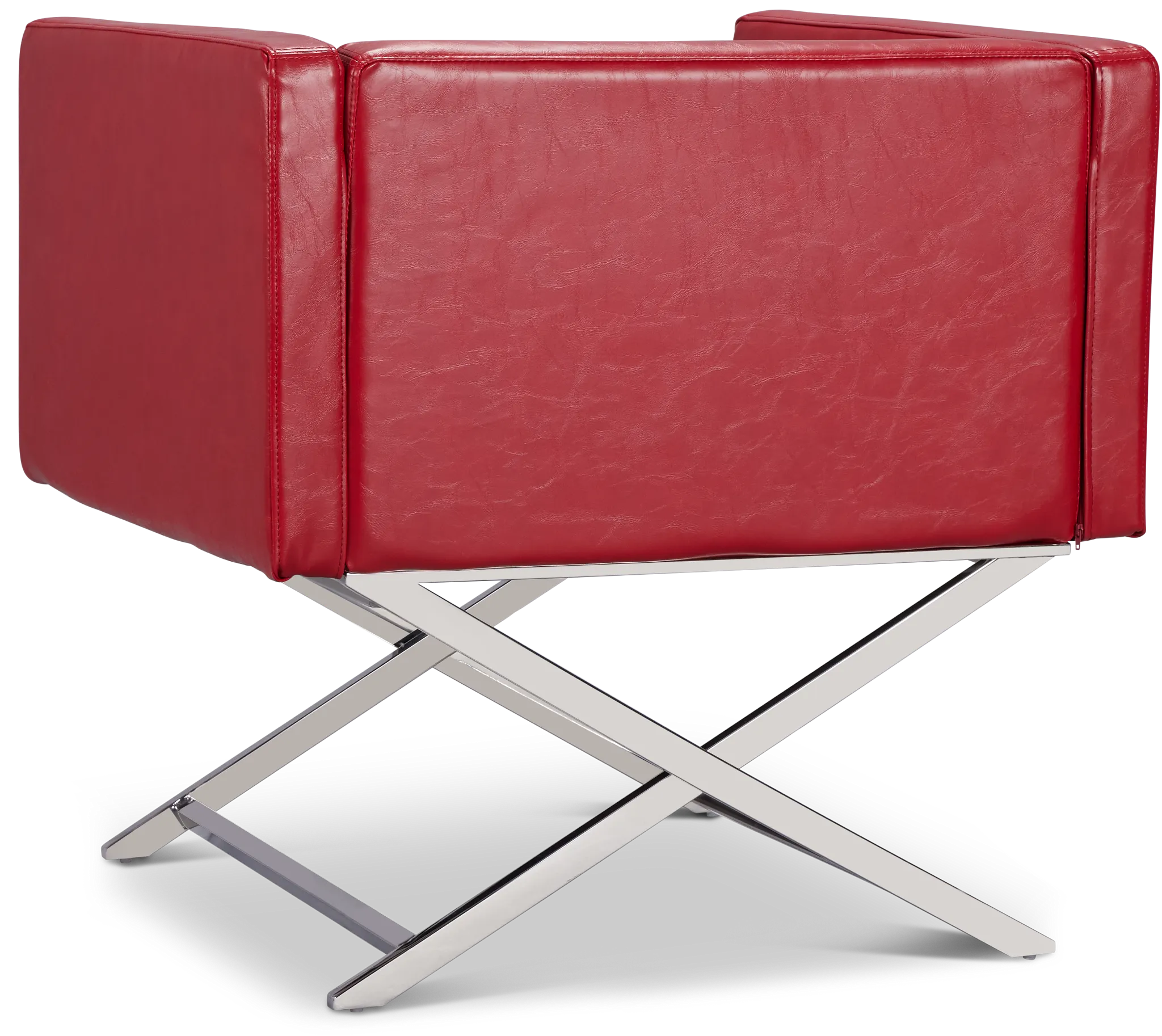 Leone Red Accent Chair