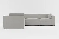 Destin Maguire Gray Fabric 5-piece Modular Sectional