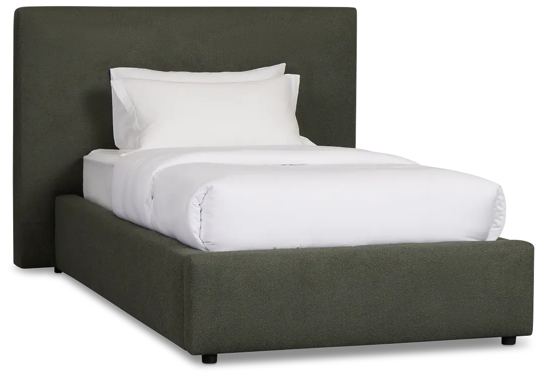 Grayton Sutton Green 44" Upholstered Platform Bed Grayton Sutton Green 44" Upholstered Platform Bed